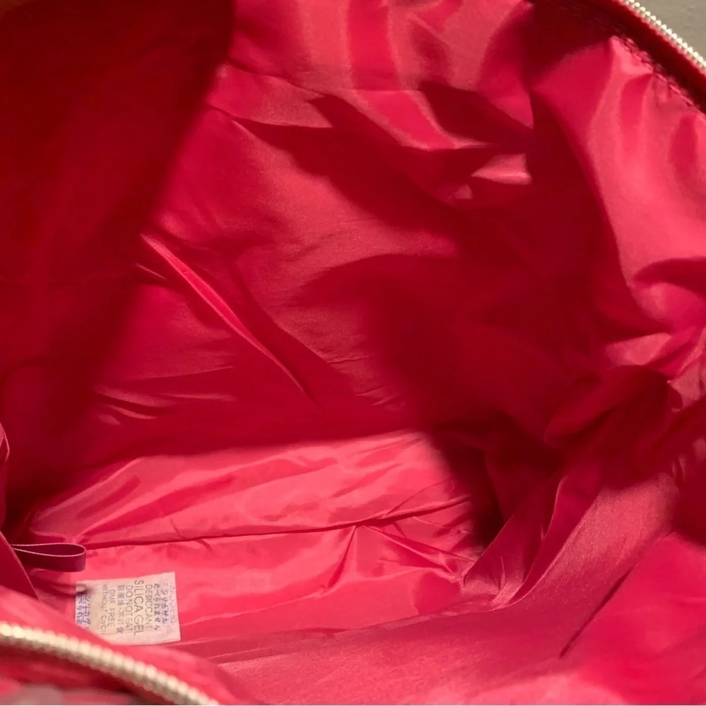 Juicy Couture Fuschia Velvet Bow Convertible Tote Bag Backpack Fairycore Y2K